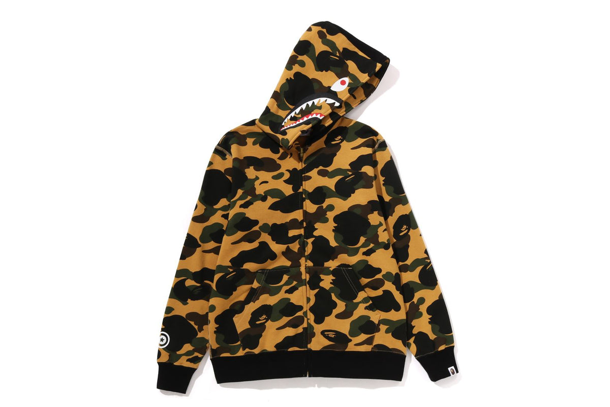 1ST CAMO MILO SHARK ZIP HOODIE KIDS