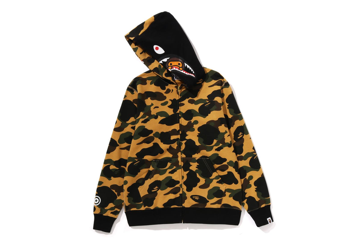 1ST CAMO MILO SHARK ZIP HOODIE KIDS