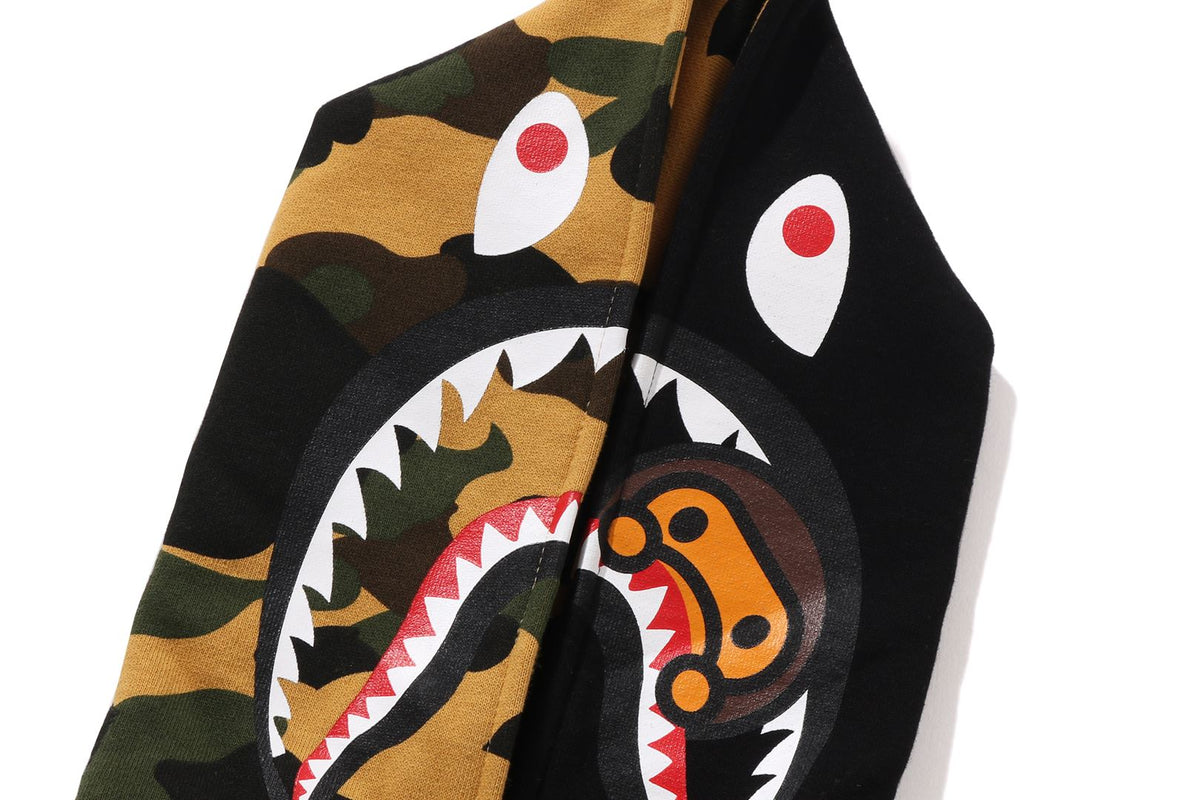 1ST CAMO MILO SHARK ZIP HOODIE KIDS