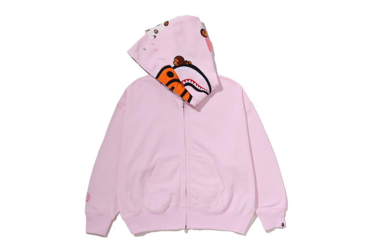 MILO SHARK OVERSIZED FULL ZIP DOUBLE HOODIE LADIES