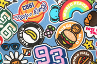 BADGE PATTERN LARGE BACKPACK