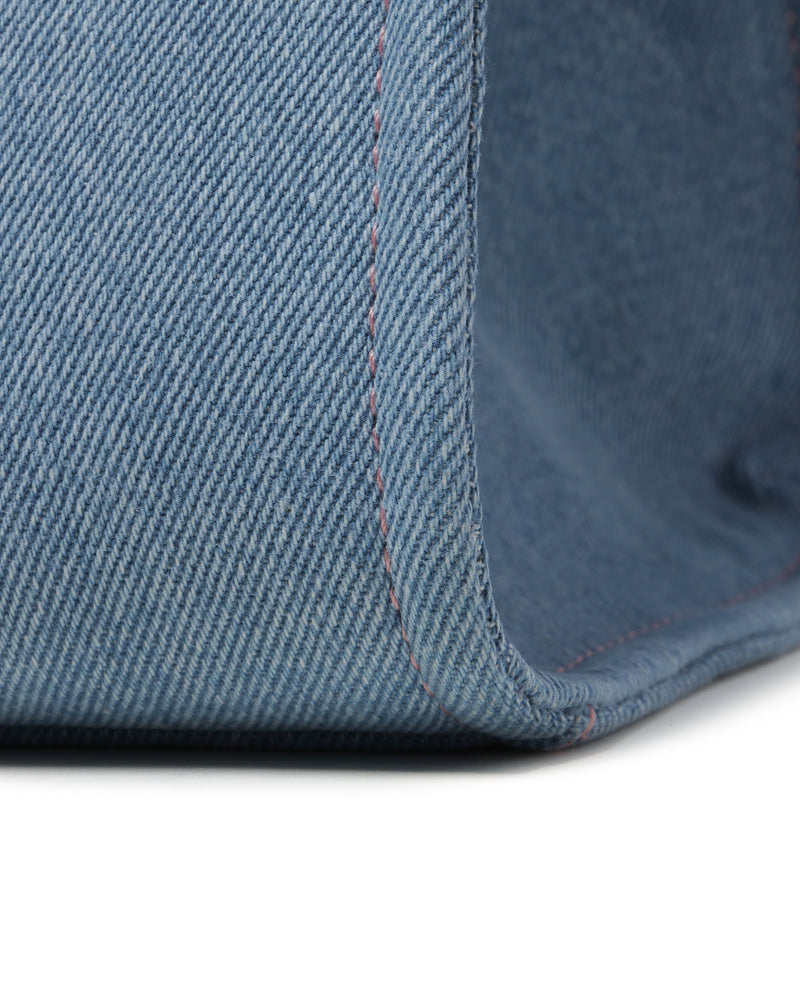 BAPY LOGO EMBOSSED DENIM TOTE