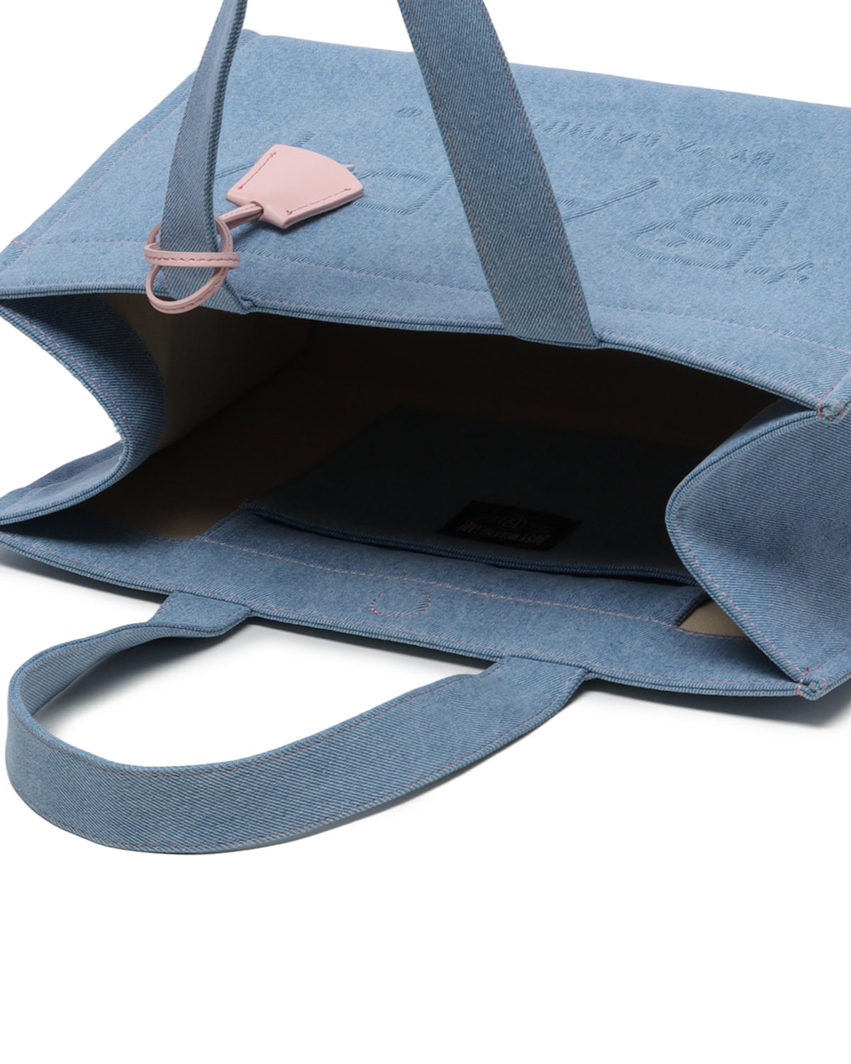 BAPY LOGO EMBOSSED DENIM TOTE