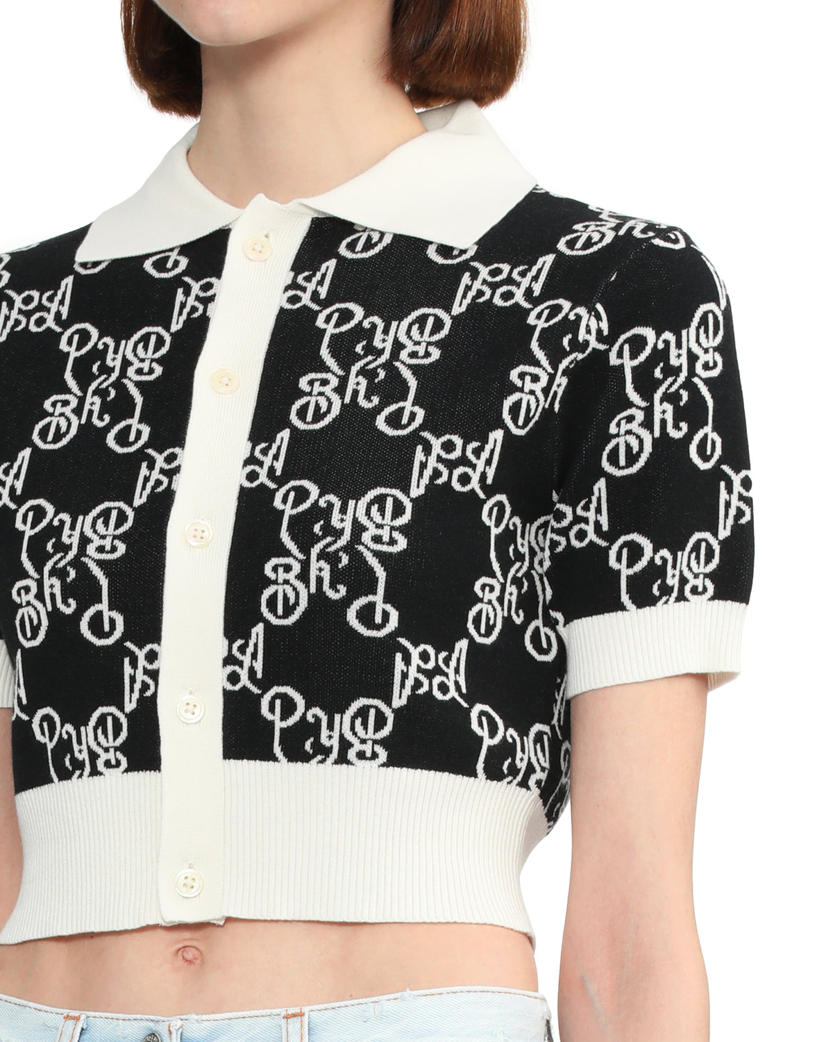 BAPY POLO KNIT CARDIGAN