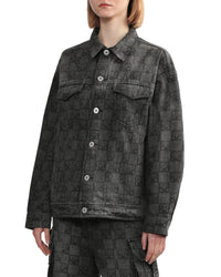BAPY MONOGRAM DENIM JACKET