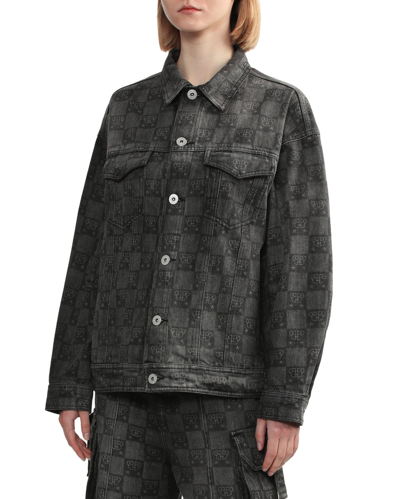 BAPY MONOGRAM DENIM JACKET