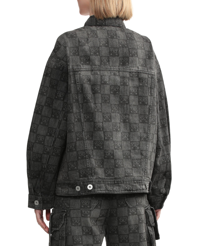 BAPY MONOGRAM DENIM JACKET