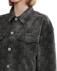 BAPY MONOGRAM DENIM JACKET