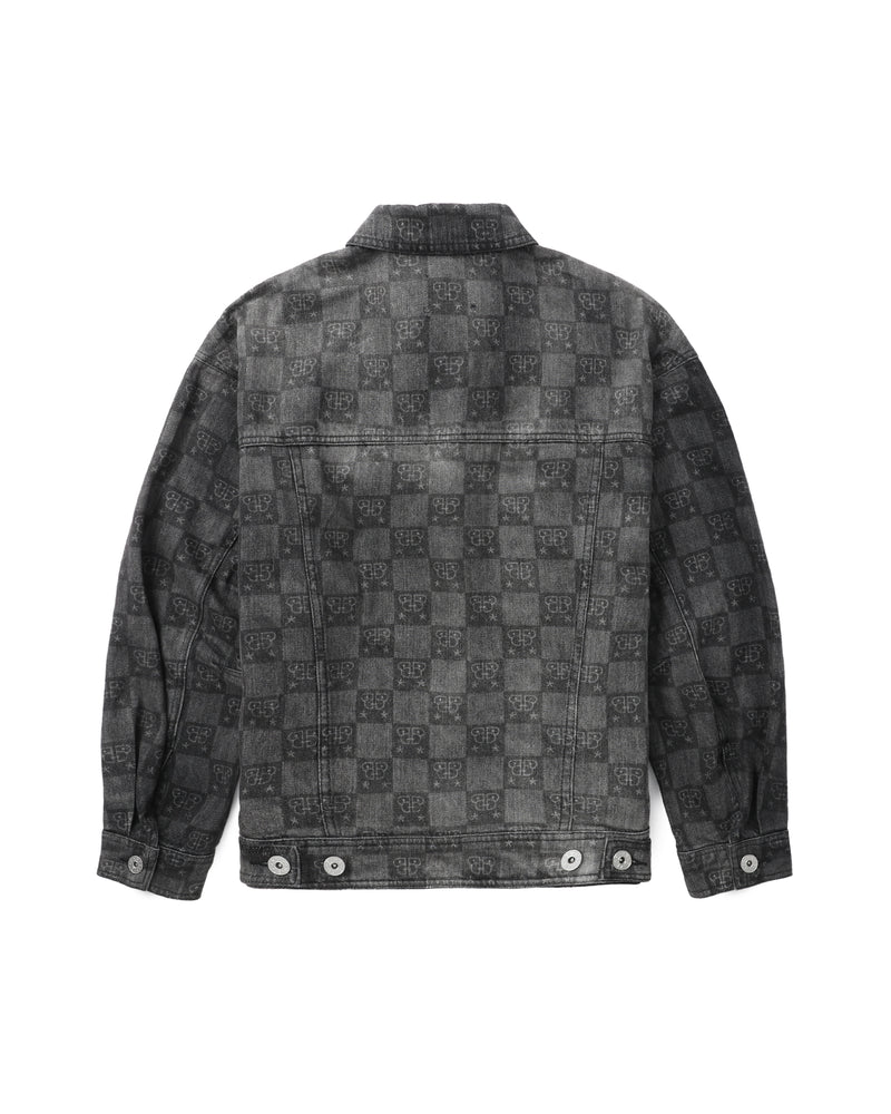 BAPY MONOGRAM DENIM JACKET