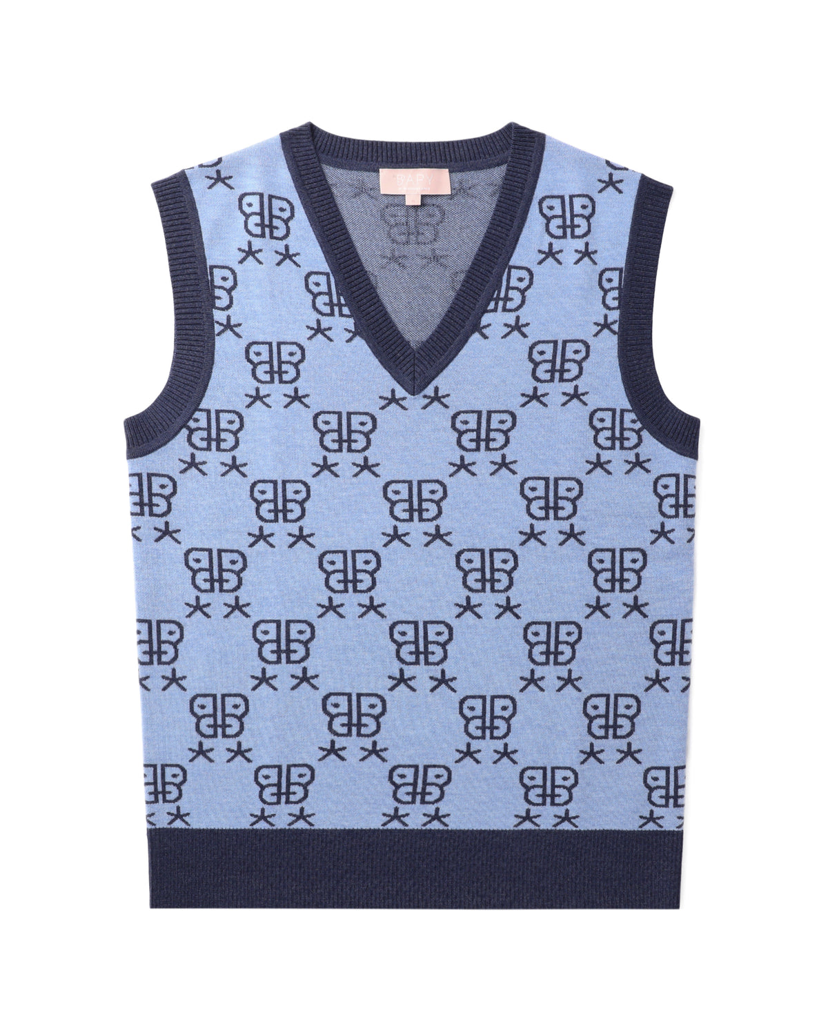 BAPY MONOGRAM KNIT VEST