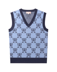 BAPY MONOGRAM KNIT VEST