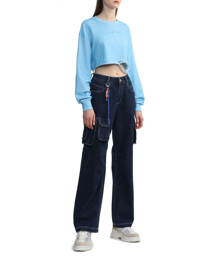 BAPY CROPPED SWEATSHIRT