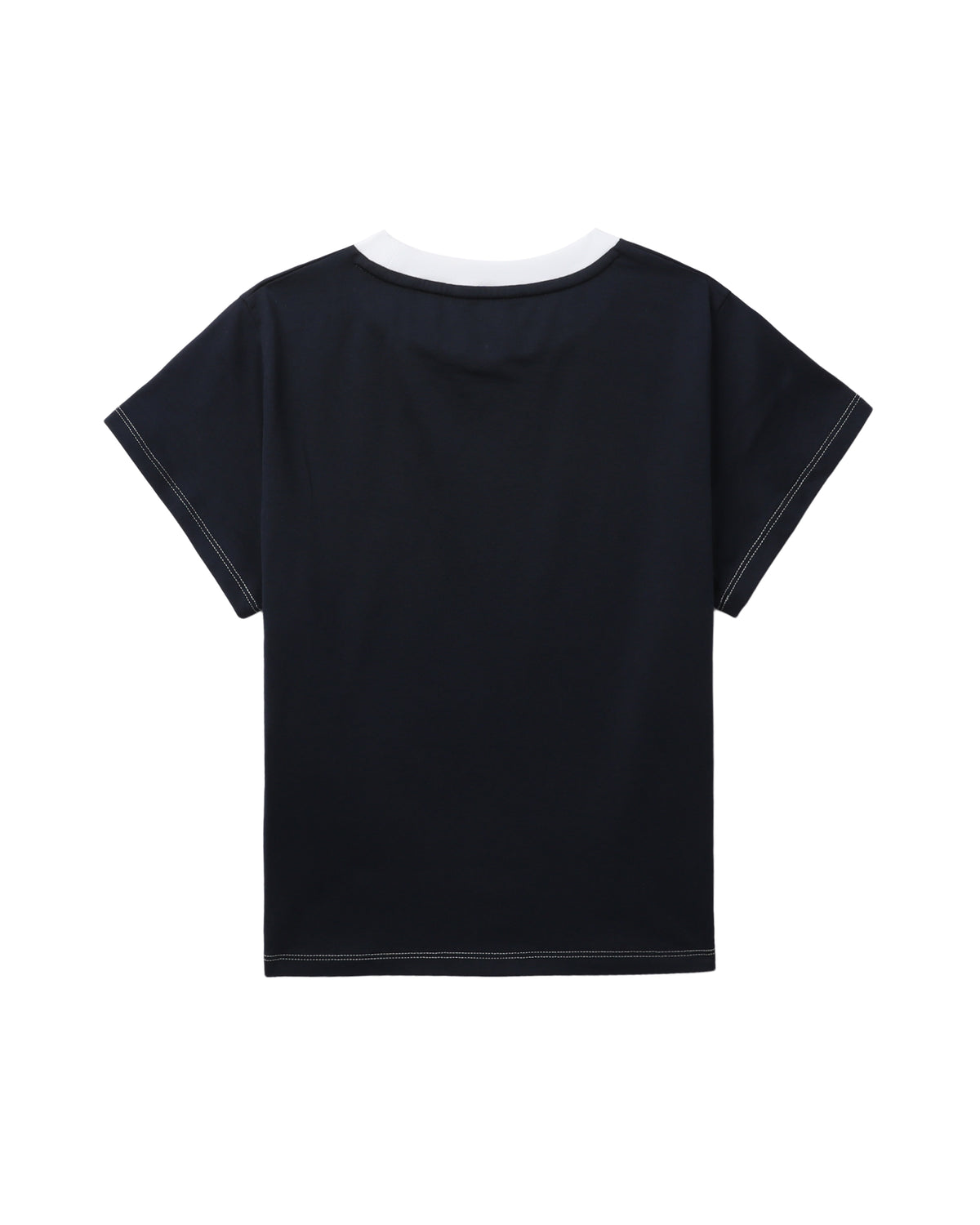 BAPY WOMENS COTTON CONTRAST STITCH STA T-SHIRT