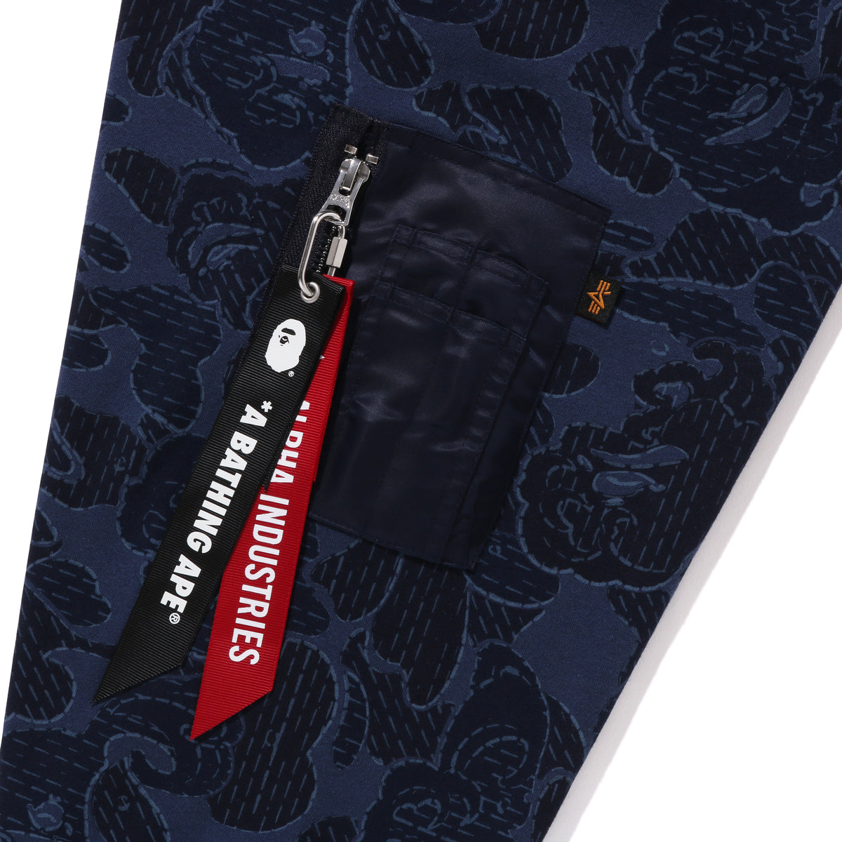BAPEÂ® X ALPHA INDUSTRIES SHARK FULL ZIP HOODIE
