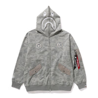 BAPEÂ® X ALPHA INDUSTRIES SHARK FULL ZIP HOODIE