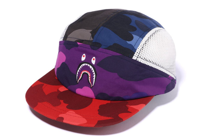 COLOR CAMO MIX SHARK MESH PANEL CAP