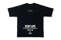 BAPE STOREÂ® LONDON VERY APE COLLEGE RLX TEE