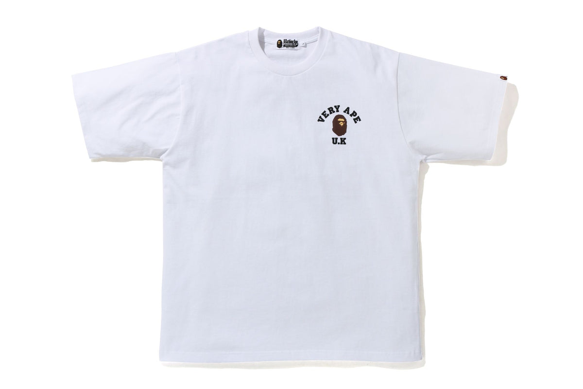 BAPE STOREÂ® LONDON VERY APE COLLEGE RLX TEE