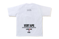 BAPE STOREÂ® LONDON VERY APE COLLEGE RLX TEE