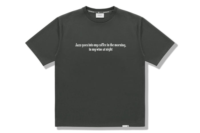 BAPE BLACK MESSAGE PRINT GREY TEE