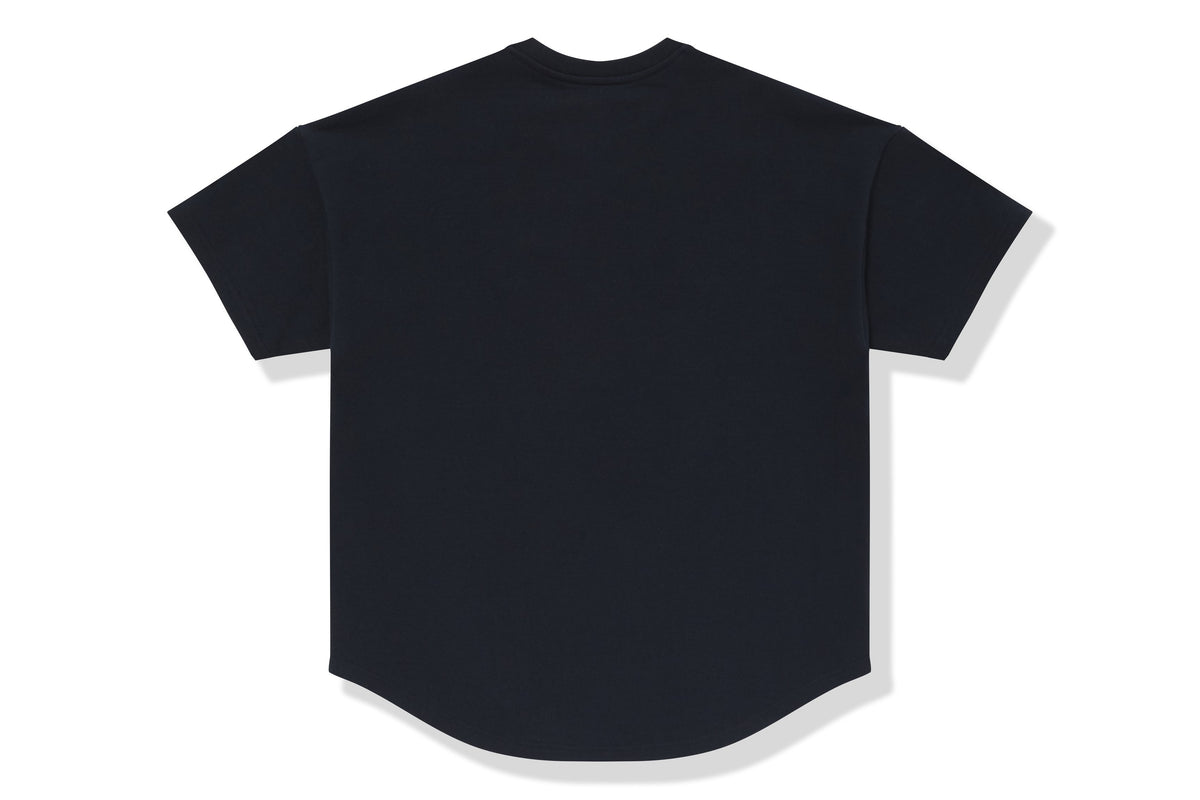 BAPE BLACK LOGO SHORT SLEEVE SWEATSHIRT