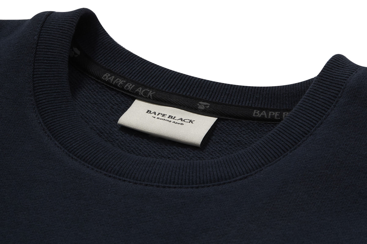 BAPE BLACK LOGO SHORT SLEEVE SWEATSHIRT