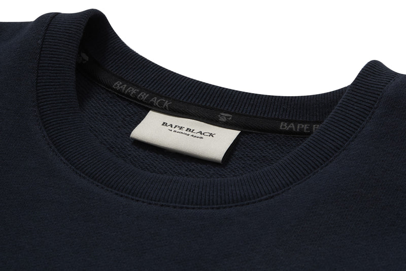 BAPE BLACK LOGO SHORT SLEEVE SWEATSHIRT