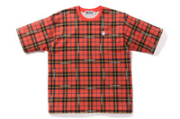 BAPE LOGO CHECK RELAXED FIT ONE POINT TEE