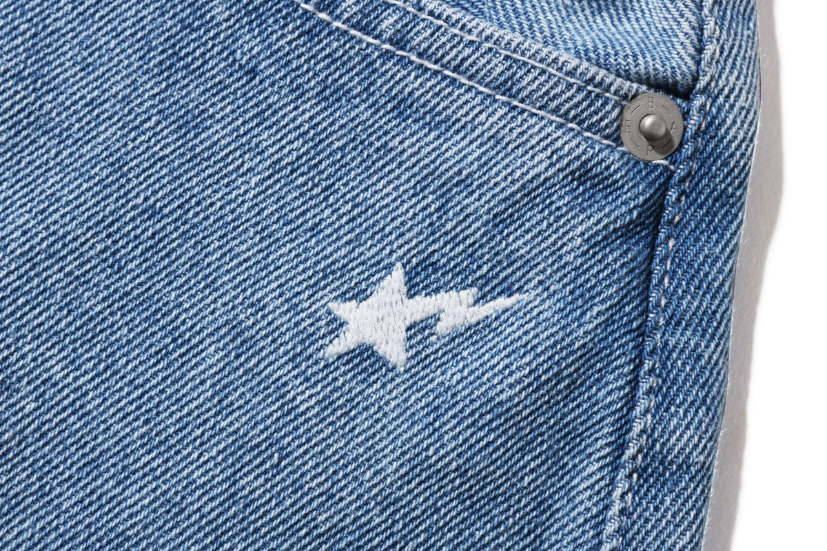 DAMAGED HIGHWAIST WIDE DENIM PANTS