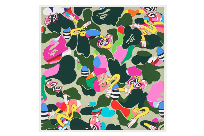 BAPE® X ERICKINK ABC CAMO GREEN by ERIC INKALA