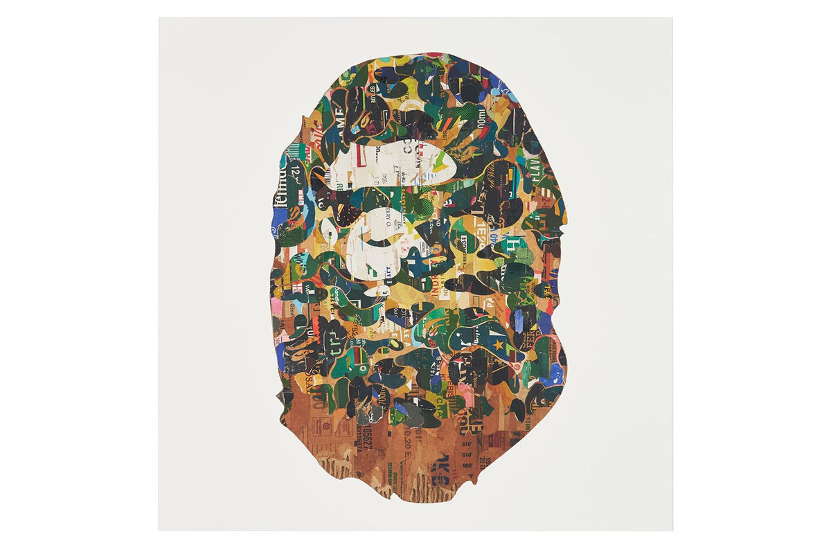 BAPEÂ® APE HEAD POP (ABC CAMO GREEN) by TOMOTATSU GIMA
