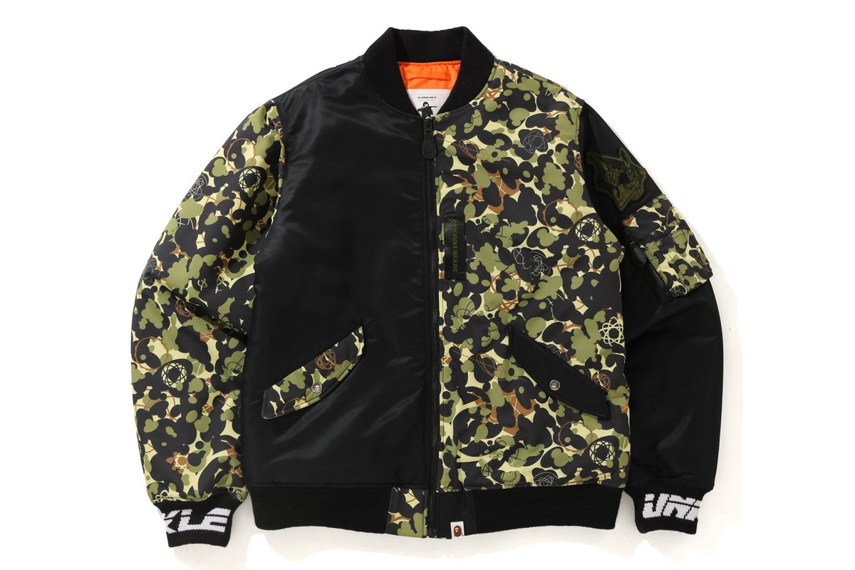 MO'WAX X UNKLE X BAPEÂ® CAMO MA-1
