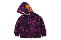 COLOR CAMO SHARK HOODIE DOWN JACKET
