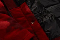 BAPE X WOOLRICH MENS WOOL CHECKED ARCTIC PARKA JACKET