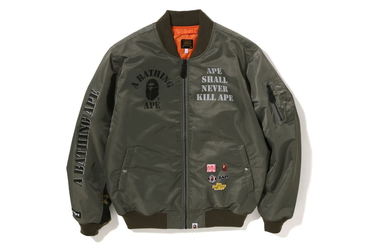 BAPE STENCIL LOOSE FIT MA-1