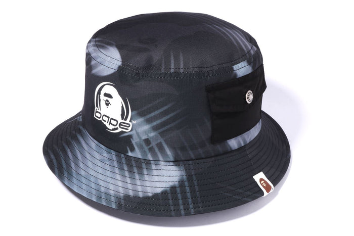 STROKE CAMO POCKET BUCKET HAT