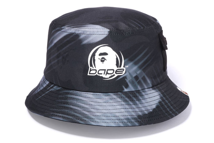 STROKE CAMO POCKET BUCKET HAT