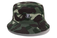 BAPEÂ® X UNDEFEATED COLOR CAMO FLANNEL BUCKET HAT
