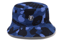 BAPEÂ® X UNDEFEATED COLOR CAMO FLANNEL BUCKET HAT