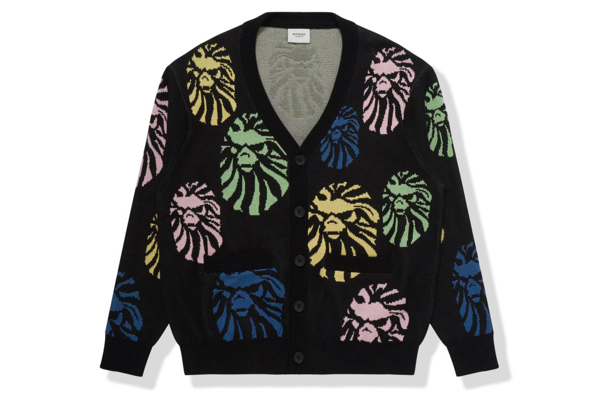 BAPE BLACK APE HEAD CARDIGAN