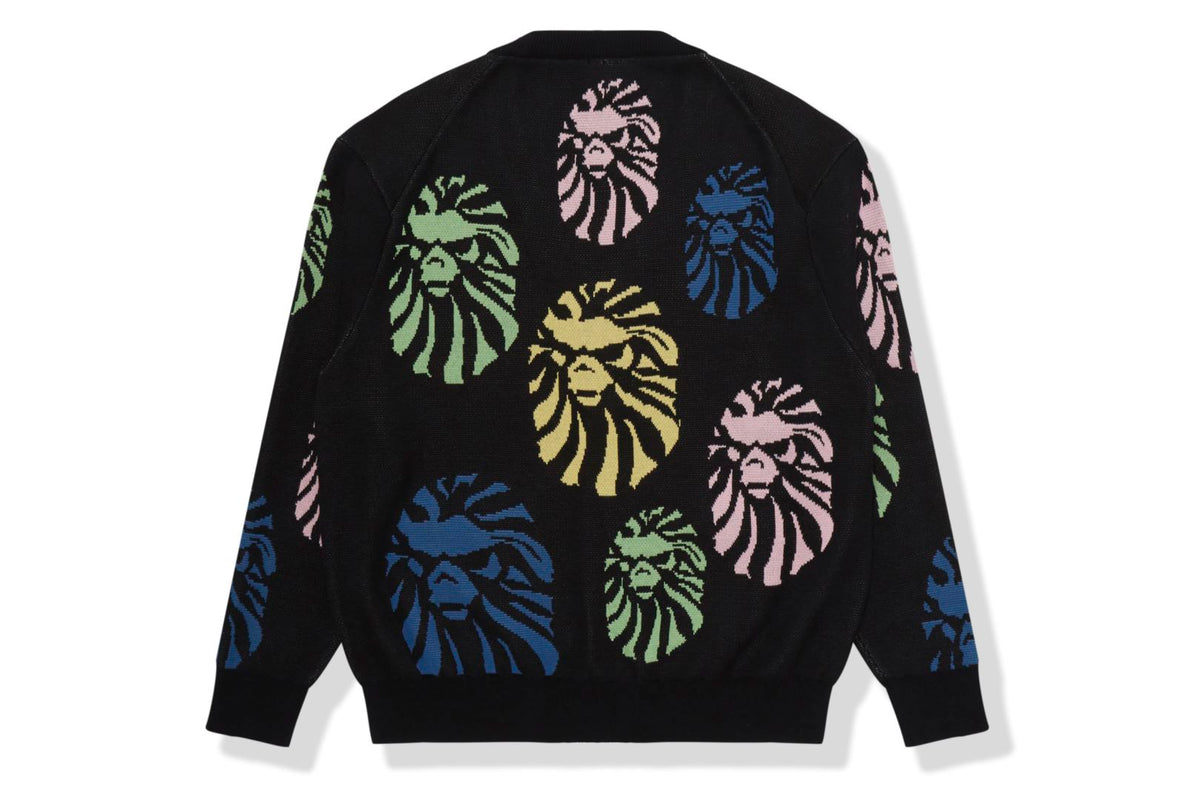 BAPE BLACK APE HEAD CARDIGAN