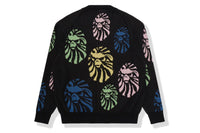 BAPE BLACK APE HEAD CARDIGAN
