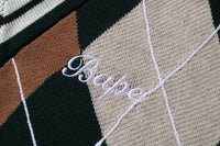 BAPE EMBROIDERY ARGYLE KNIT VEST