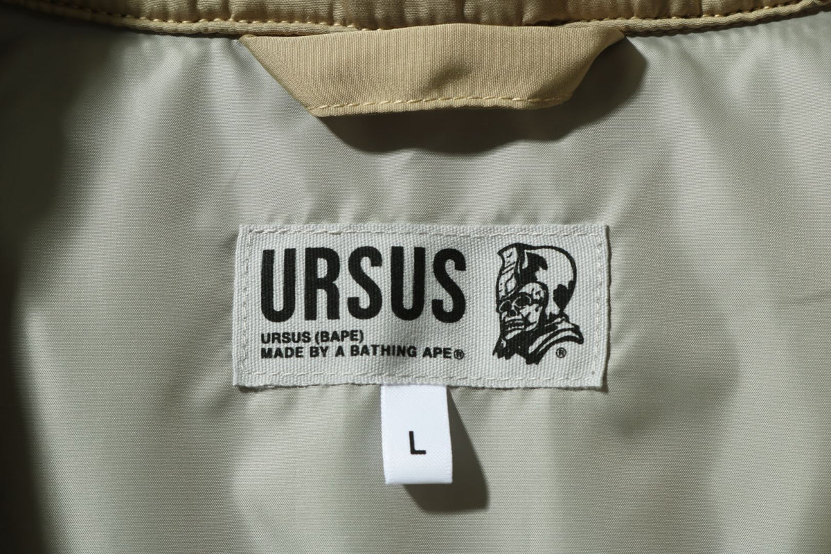 BAPE MENS EMBROIDERED LOGO URSUS PUFFER BLOUSON