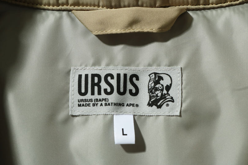 BAPE MENS EMBROIDERED LOGO URSUS PUFFER BLOUSON