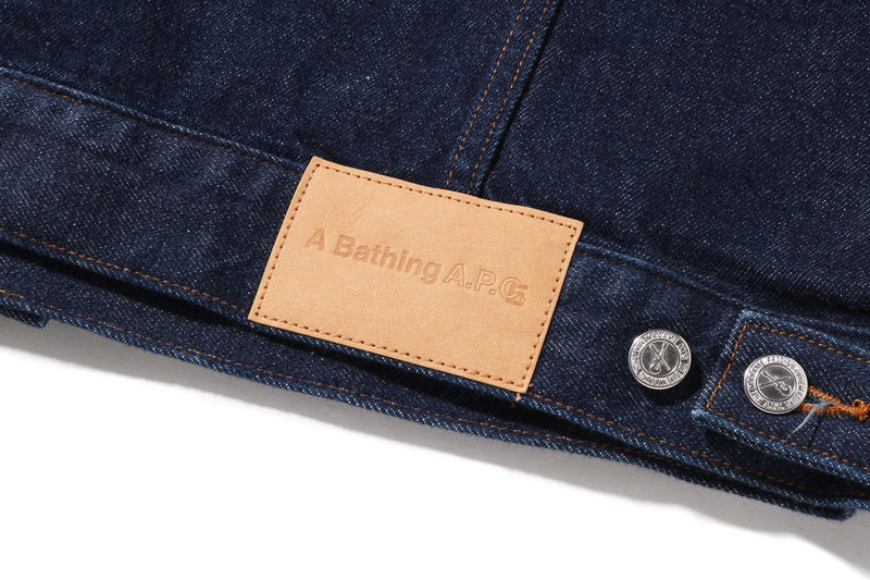 BAPE® X A.P.C. DETACHABLE HOODIE DENIM JACKET
