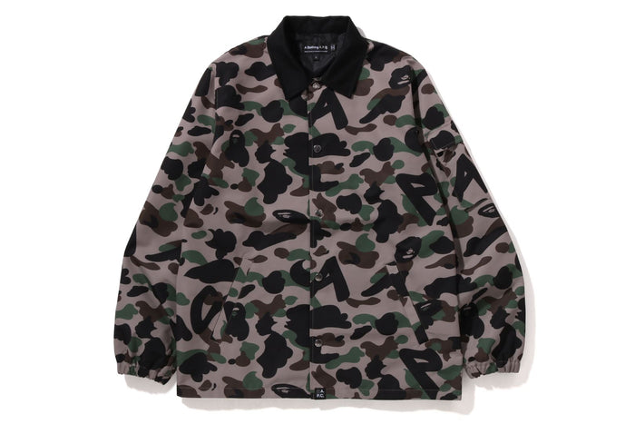 BAPE® X A.P.C. CAMO COACH JACKET