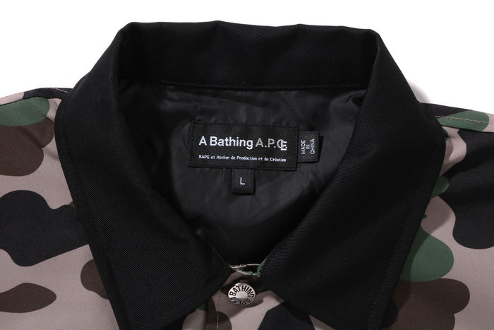 BAPE® X A.P.C. CAMO COACH JACKET