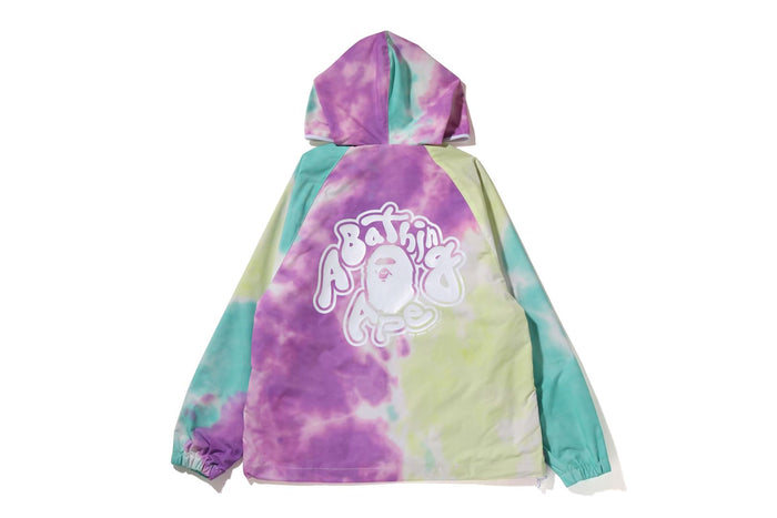 TIE DYE OVERSIZED FULL ZIP HOODIE JACKET