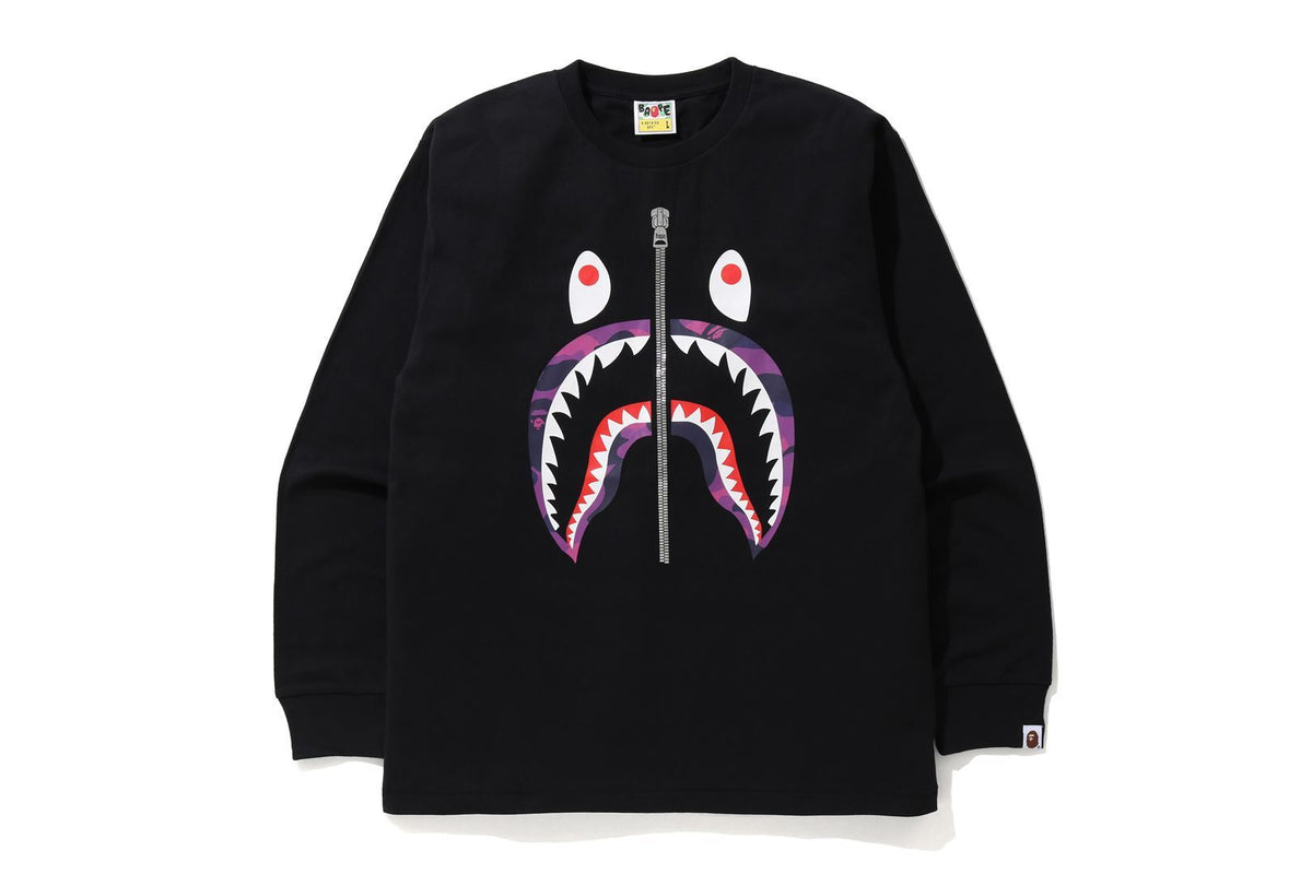 COLOR CAMO SHARK L/S TEE